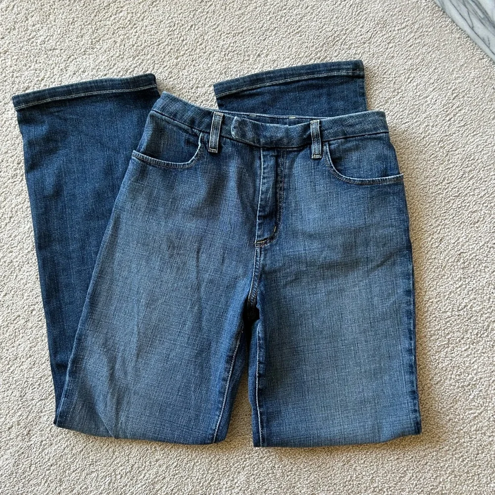 St. John Sport high-waisted straight-leg denim - Picture 1 of 4